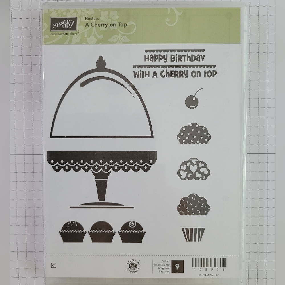 🔖(3 For $20) Stampin' Up! - A Cherry on Top - LIKE NEW